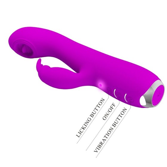 PRETTY LOVE - RACHEL RECHARGEABLE VIBRATOR WITH PURPLE SUCKER PRETTY LOVE C-TYPE - 6