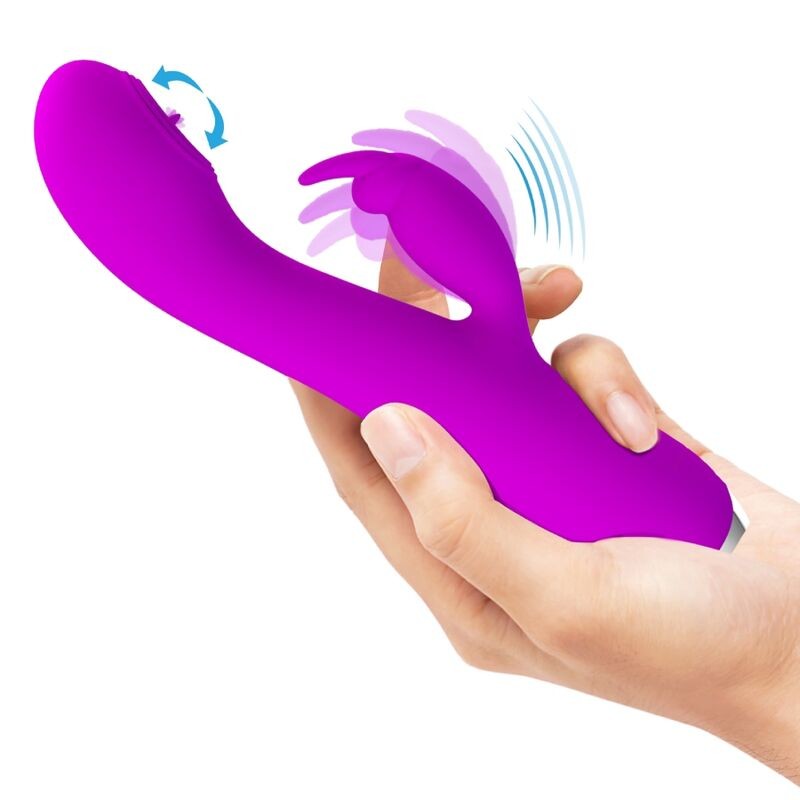 PRETTY LOVE - RACHEL RECHARGEABLE VIBRATOR WITH PURPLE SUCKER PRETTY LOVE C-TYPE - 9