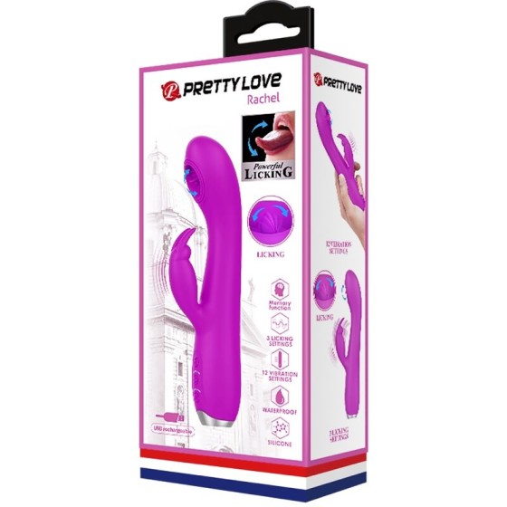 PRETTY LOVE - RACHEL RECHARGEABLE VIBRATOR WITH PURPLE SUCKER PRETTY LOVE C-TYPE - 10