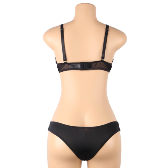 SUBBLIME - TWO PIECE SET OF TRANSPARENCY BRA AND S/M STRIPS SUBBLIME SETS - 8