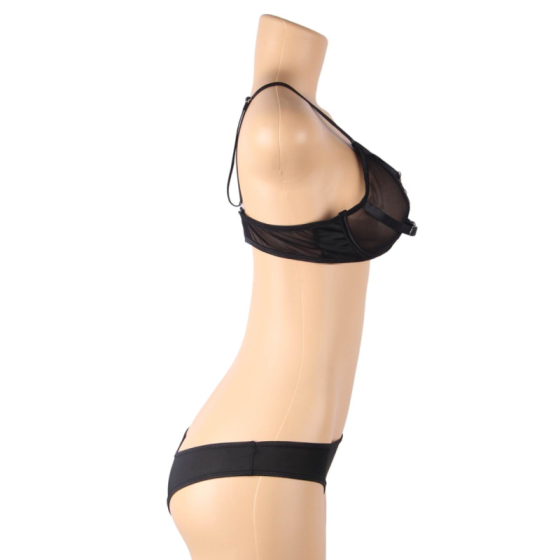 SUBBLIME - TWO PIECE SET OF TRANSPARENCY BRA AND S/M STRIPS SUBBLIME SETS - 10