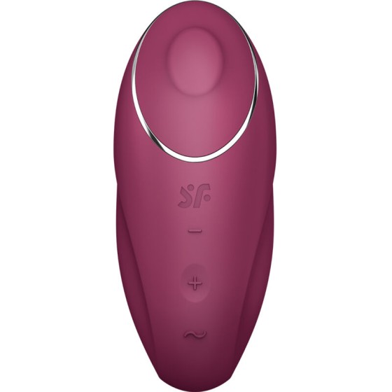 SATISFYER - TAP & CLIMAX 1 LAY-ON VIBRATOR RED SATISFYER LAYONS - 1