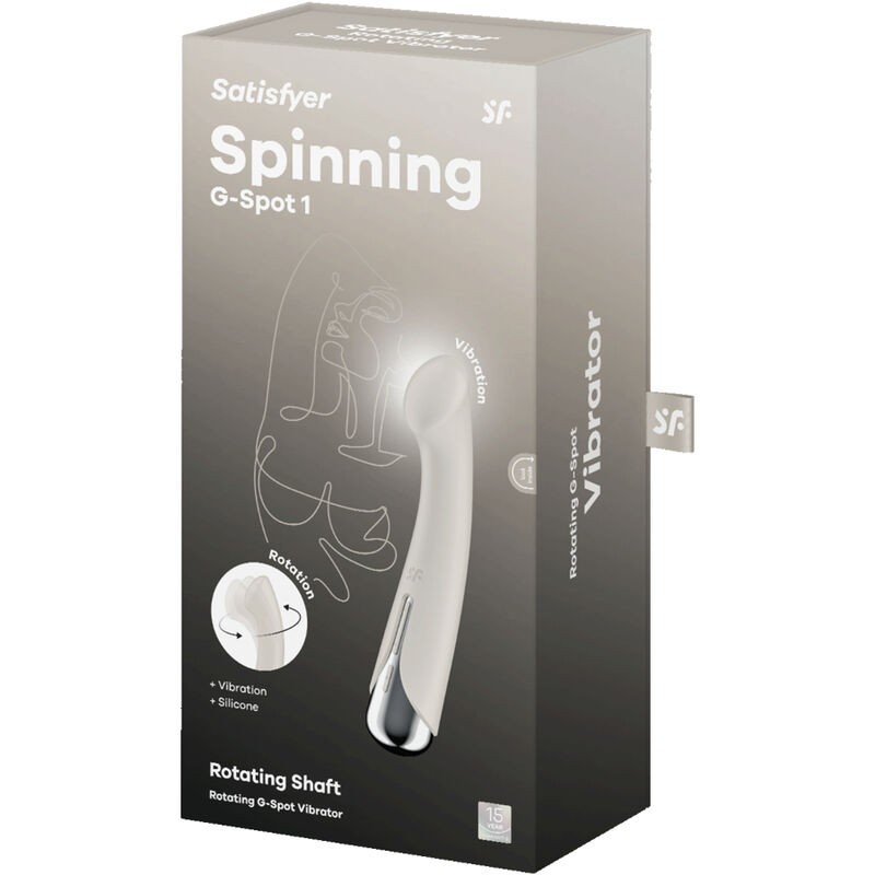 SATISFYER - SPINNING G-SPORT 1 ROTATOR VIBRATOR BEIGE SATISFYER VIBRATOR - 6