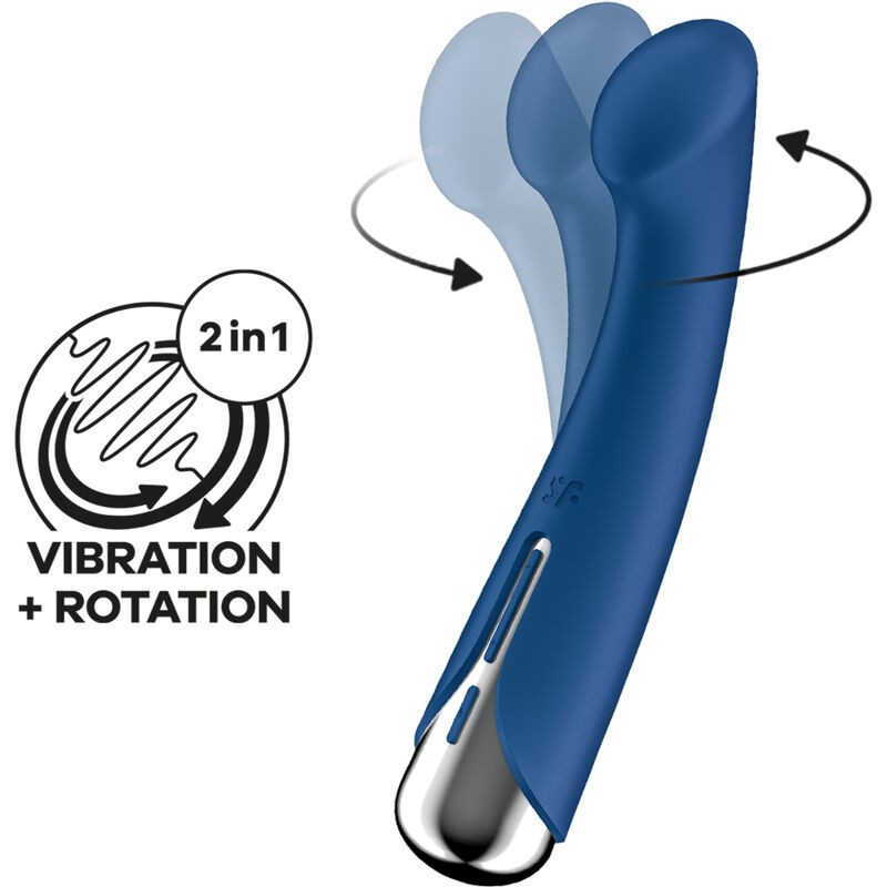 SATISFYER - SPINNING G-SPORT 1 ROTATOR VIBRATOR BLUE SATISFYER VIBRATOR - 4