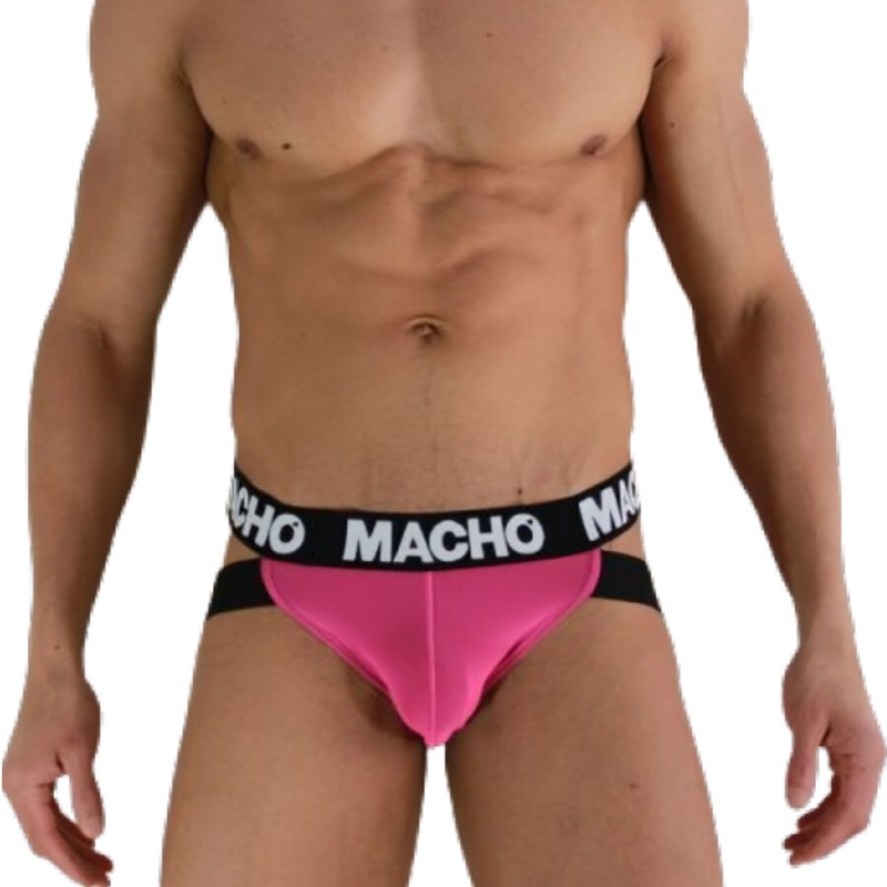 MACHO - MX28FA JOCK PINK NEON M MACHO UNDERWEAR - 1