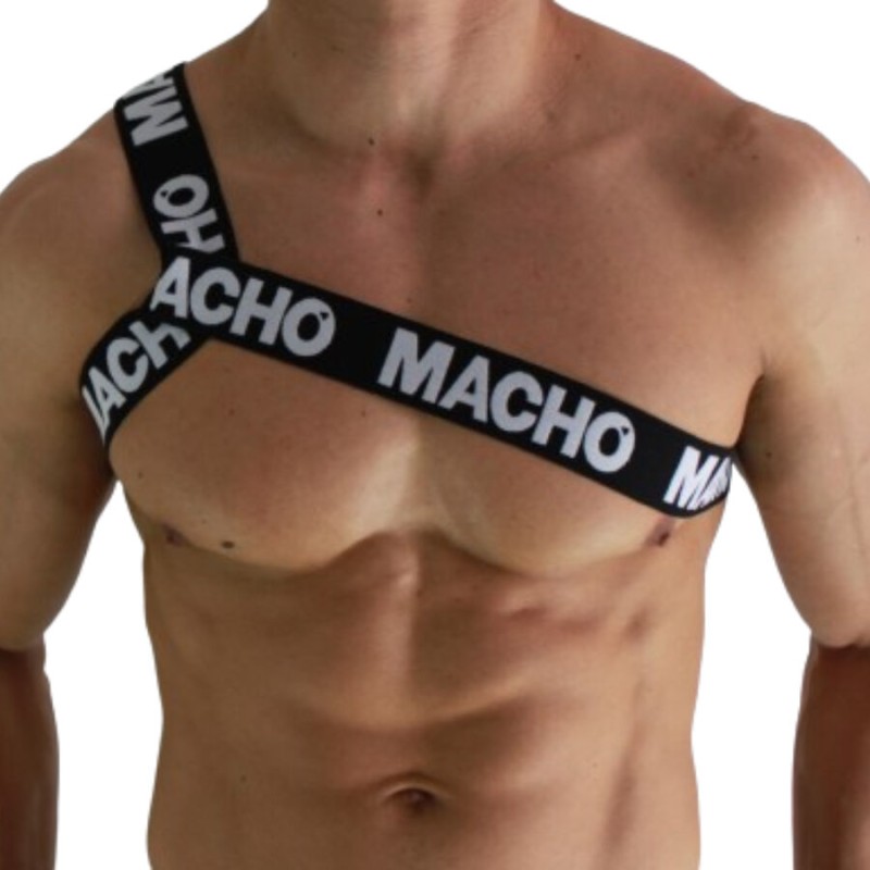 MACHO - ROMAN HARNESS WHITE L/XL MACHO UNDERWEAR - 1