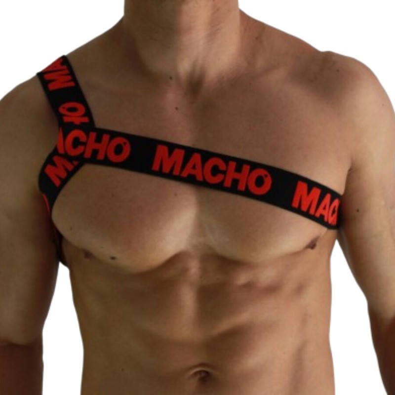 MACHO - ROMAN HARNESS RED S/M MACHO UNDERWEAR - 1