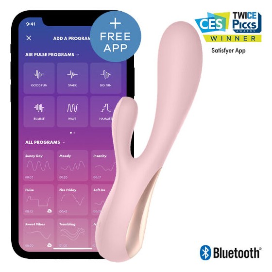 SATISFYER - MONO FLEX PINK WITH APP SATISFYER CONNECT - 1