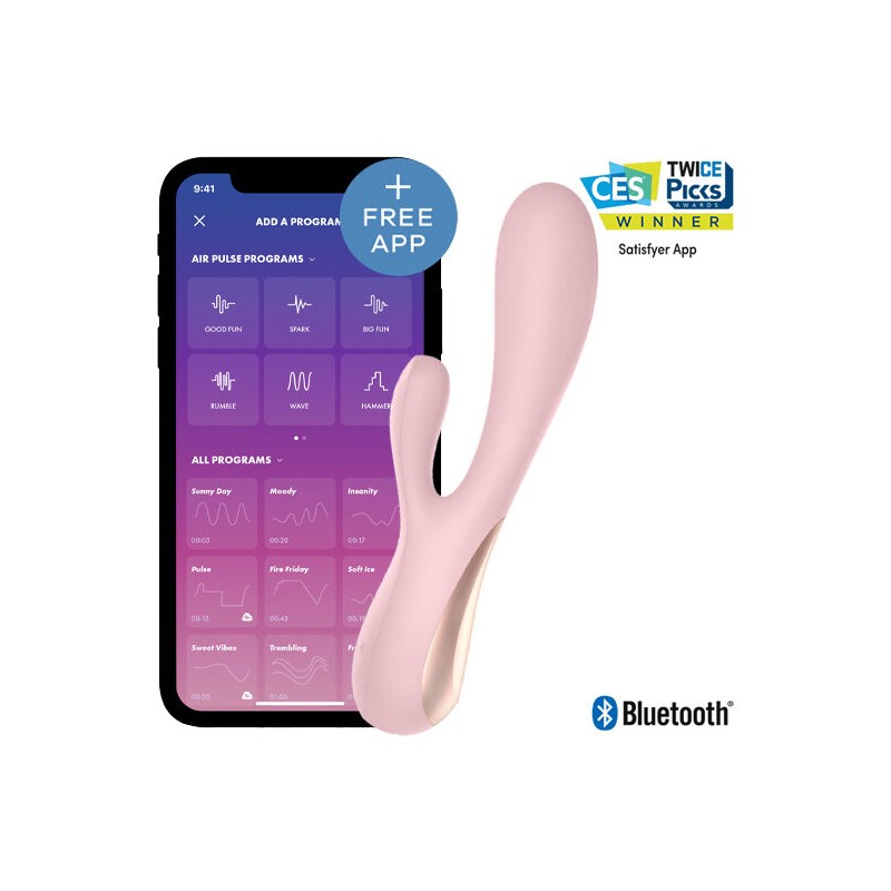 SATISFYER - MONO FLEX PINK WITH APP SATISFYER CONNECT - 1