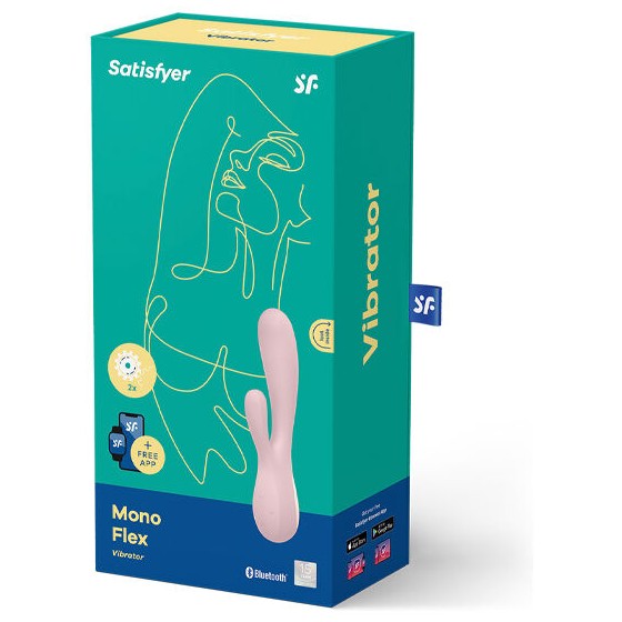 SATISFYER - MONO FLEX PINK WITH APP SATISFYER CONNECT - 4