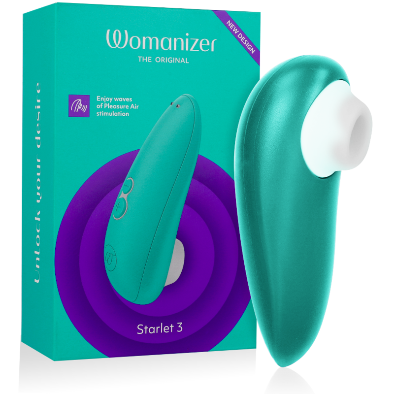 WOMANIZER - STARLET 3 CLITORAL STIMULATOR TURQUOISE WOMANIZER - 1