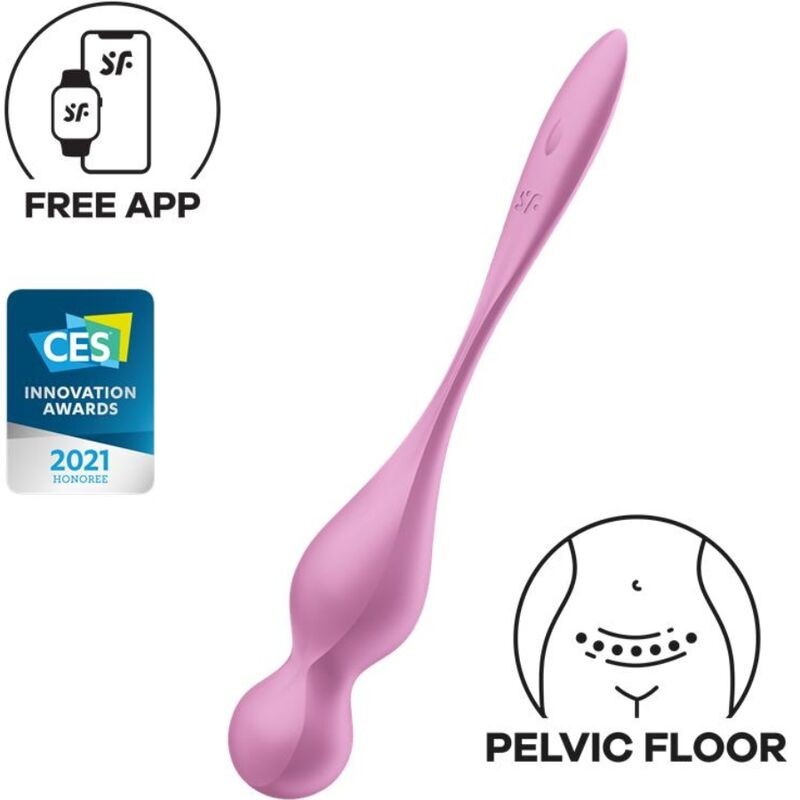 SATISFYER - LOVE BIRDS VIBRATING KEGEL BALLS PINK SATISFYER BALLS - 1