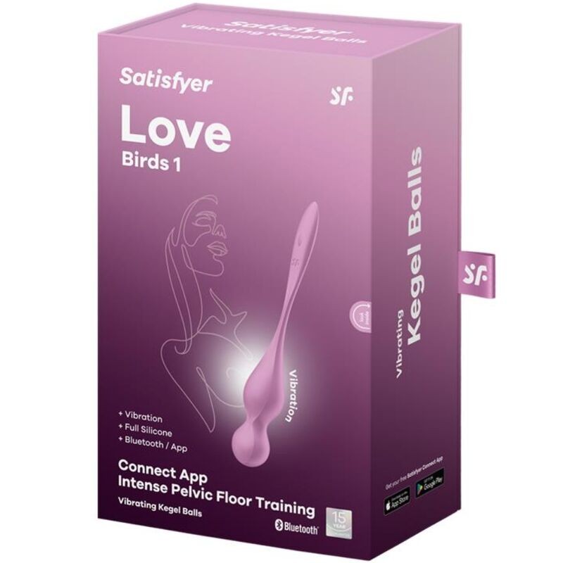 SATISFYER - LOVE BIRDS VIBRATING KEGEL BALLS PINK SATISFYER BALLS - 6