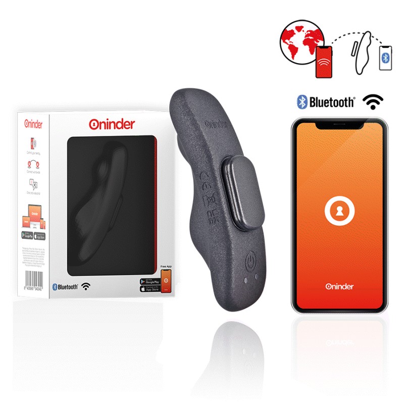 ONINDER - MANILA PANTY RECHARGEABLE VIBRATOR 9 SPEED 9.6 CM X 2.6 CM - FREE APP ONINDER - 1