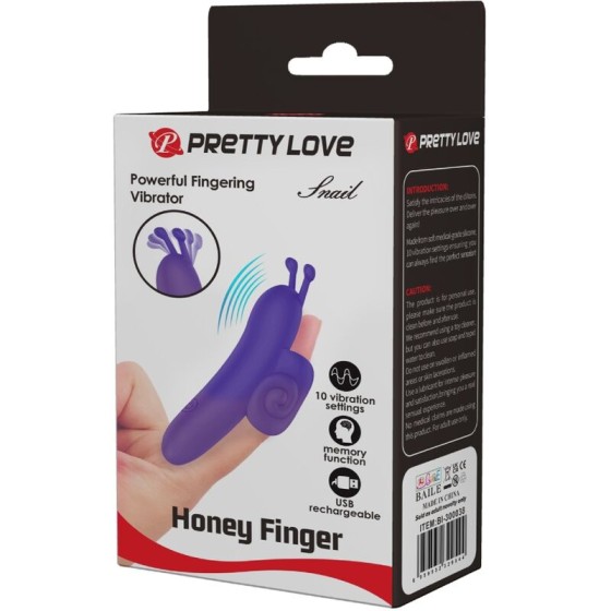 PRETTY LOVE - SNAIL POWERFUL PURPLE FINGER STIMULATOR PRETTY LOVE - 8