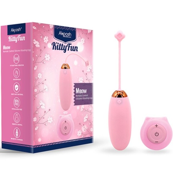 ARMONY - KITTY FUN EGG VIBRATOR REMOTE CONTROL 10 VIBRATIONS PINK ARMONY STIMULATORS - 5