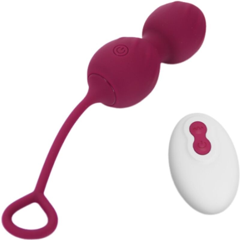 ARMONY - BLOSSOMS VAGINAL DUMBBELL VIBRATION REMOTE CONTROL 10 VIBRATIONS DARK RED ARMONY VIBRATORS - 1