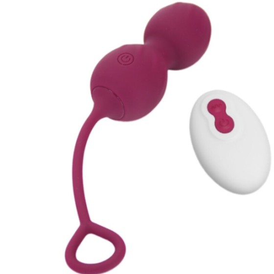 ARMONY - BLOSSOMS VAGINAL DUMBBELL VIBRATION REMOTE CONTROL 10 VIBRATIONS DARK RED ARMONY VIBRATORS - 2