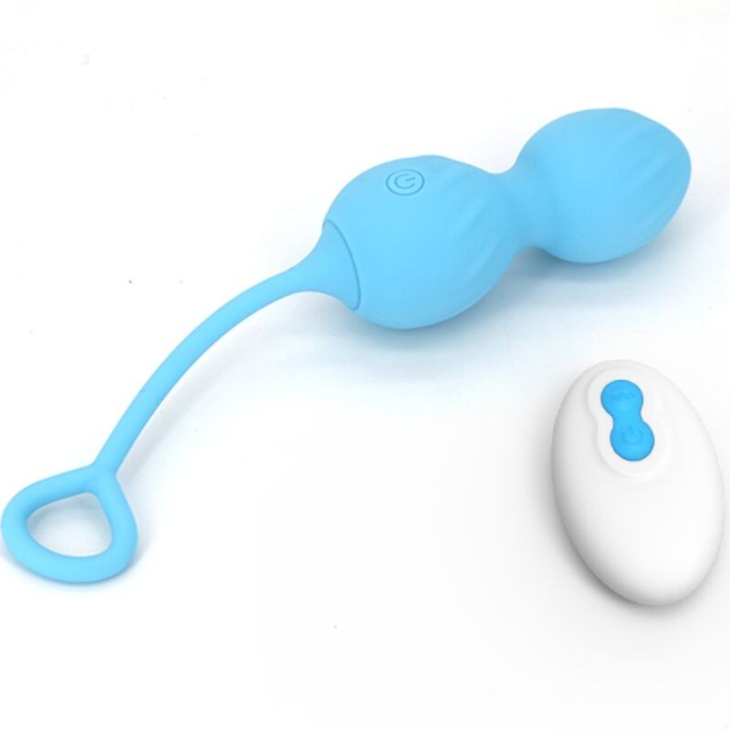 ARMONY - BLOSSOMS VAGINAL DUMBBELL VIBRATION REMOTE CONTROL 10 VIBRATIONS BLUE ARMONY VIBRATORS - 1