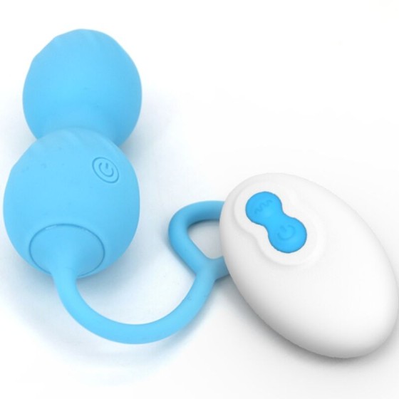 ARMONY - BLOSSOMS VAGINAL DUMBBELL VIBRATION REMOTE CONTROL 10 VIBRATIONS BLUE ARMONY VIBRATORS - 4