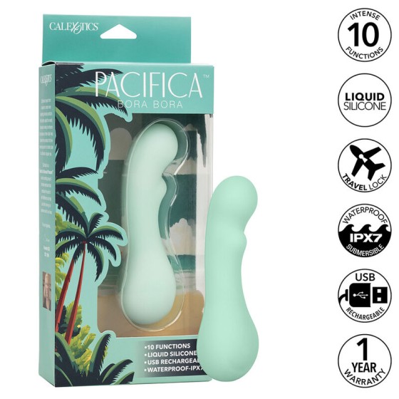 CALEXOTICS - PACIFICA BORA BORA ESTIMULATOR G SPOT 10 VIBRATIONS AQUA CALEXOTICS - 1