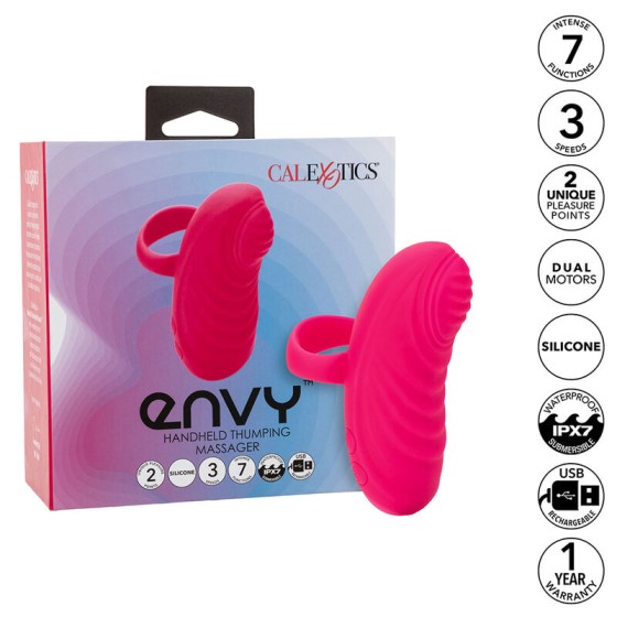 CALEXOTICS - ENVY HANDHELD ROLLING BALL MASSAGER 7 VIBRATIONS PINK CALEXOTICS - 1