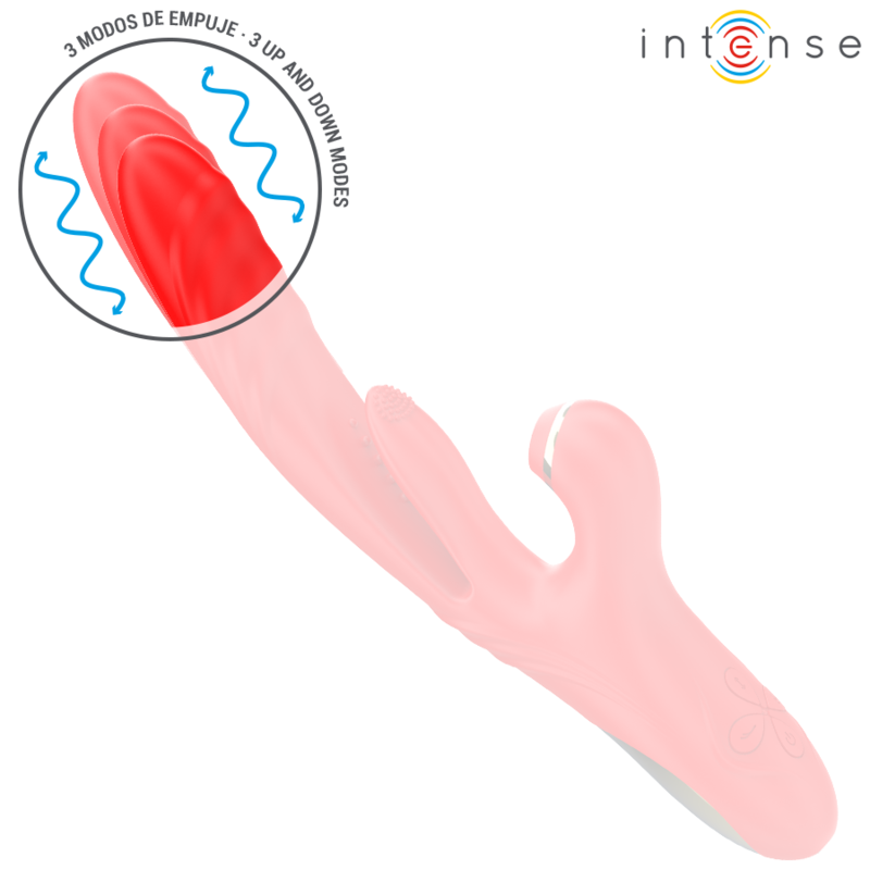 INTENSE - KAROL MULTIFUNCTION VIBRATOR THRUST & STIMULATION & SUCTION RED INTENSE FUN - 3