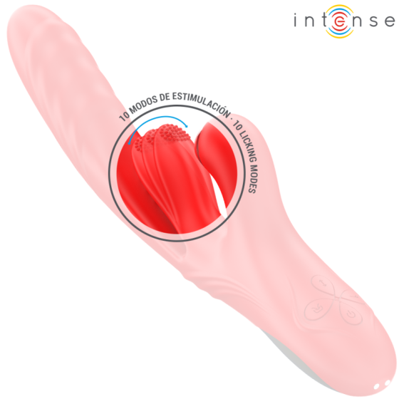 INTENSE - KAROL MULTIFUNCTION VIBRATOR THRUST & STIMULATION & SUCTION RED INTENSE FUN - 4