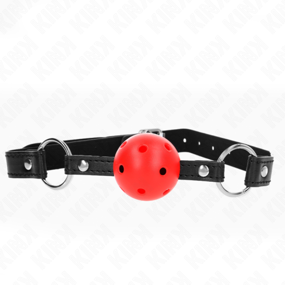 KINK - HOLLOW HARD RED BALL 4.5 CM GAG MODEL 1 63.5 X 2 CM