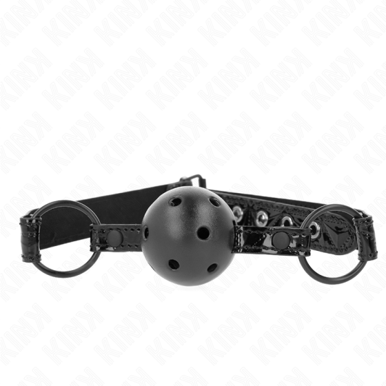 KINK - DIAMOND PATTERN BALL 4.5 CM GAG MODEL 3 64.5 CM ADJUSTABLE 42-60 CM KINK COLLAR & GAG - 1