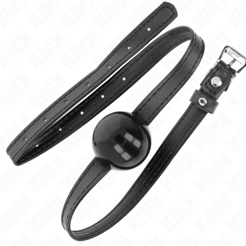 KINK - SMALL SIMPLICITY STRAP BALL 4 CM GAG 60 x 2 CM KINK COLLAR & GAG - 2