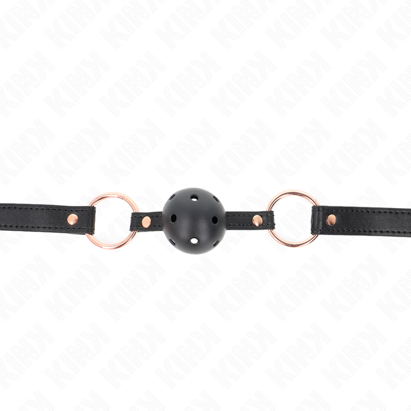 KINK - PREMIUM TPE BALL 4 CM GAG 60 x 2 CM KINK COLLAR & GAG - 1