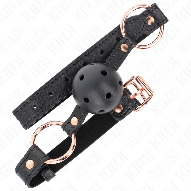 KINK - PREMIUM TPE BALL 4 CM GAG 60 x 2 CM KINK COLLAR & GAG - 2