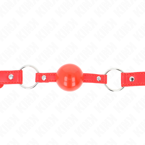 KINK - TPE BALL 4 CM GAG WITH ROJO LOCK 60 x 2 CM KINK COLLAR & GAG - 3