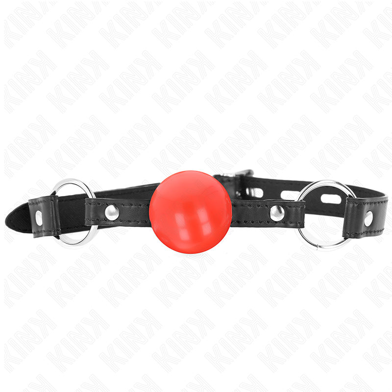 KINK - RED TPE BALL 4 CM GAG 60 x 2 CM KINK COLLAR & GAG - 3