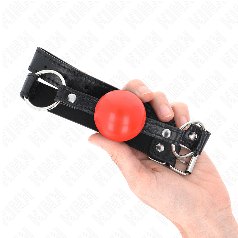 KINK - RED TPE BALL 4 CM GAG 60 x 2 CM KINK COLLAR & GAG - 4