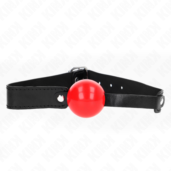 KINK - SOFT TPE BALL 4 CM GAG MODEL 1 66 x 2.5 CM ADJUSTABLE 41-61 CM KINK COLLAR & GAG - 1