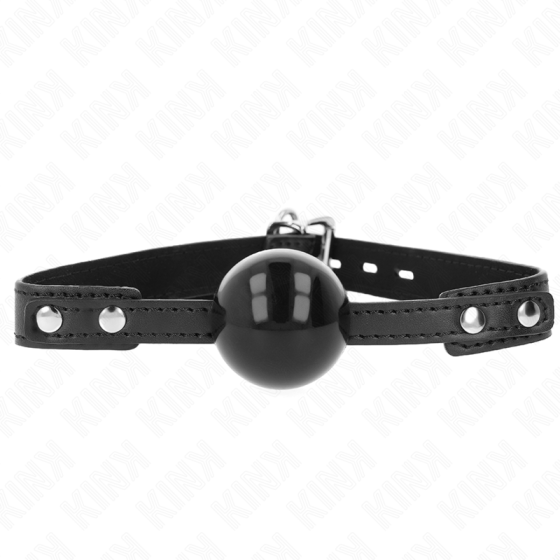 KINK - SOFT TPE BALL 4 CM GAG MODEL 3 60 x 2 CM ADJUSTABLE 37-52 CM KINK COLLAR & GAG - 1