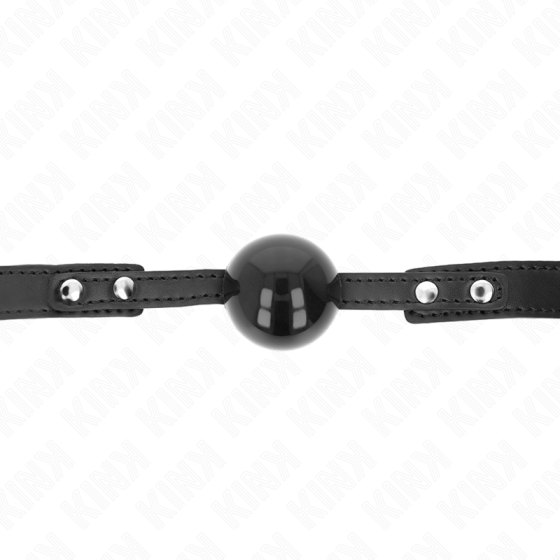 KINK - SOFT TPE BALL 4 CM GAG MODEL 3 60 x 2 CM ADJUSTABLE 37-52 CM KINK COLLAR & GAG - 3