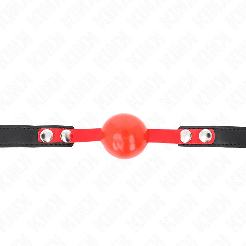 KINK - SOFT TPE BALL 4 CM GAG MODEL 4 60 x 2 CM ADJUSTABLE 37-52 CM KINK COLLAR & GAG - 3