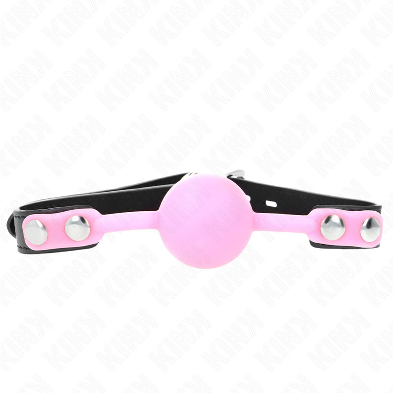 KINK - LUMINOUS SILICONE BALL 4 CM GAG 60 x 2 CM KINK COLLAR & GAG - 1