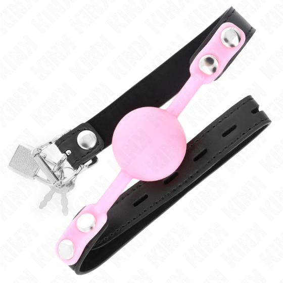 KINK - LUMINOUS SILICONE BALL 4 CM GAG 60 x 2 CM KINK COLLAR & GAG - 2