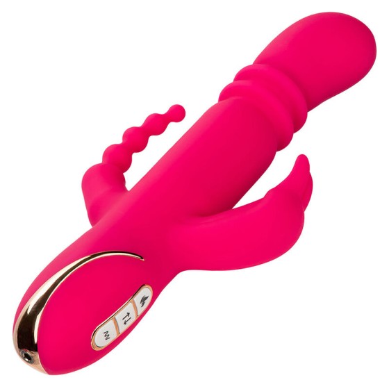 CALEXOTICS - JACK FANTASY TRIPLE HEATED VIBRATOR RABBIT PINK CALEXOTICS - 3