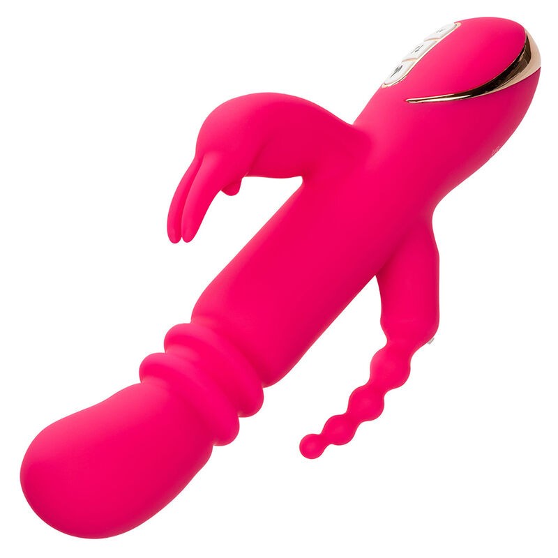 CALEXOTICS - JACK FANTASY TRIPLE HEATED VIBRATOR RABBIT PINK CALEXOTICS - 5