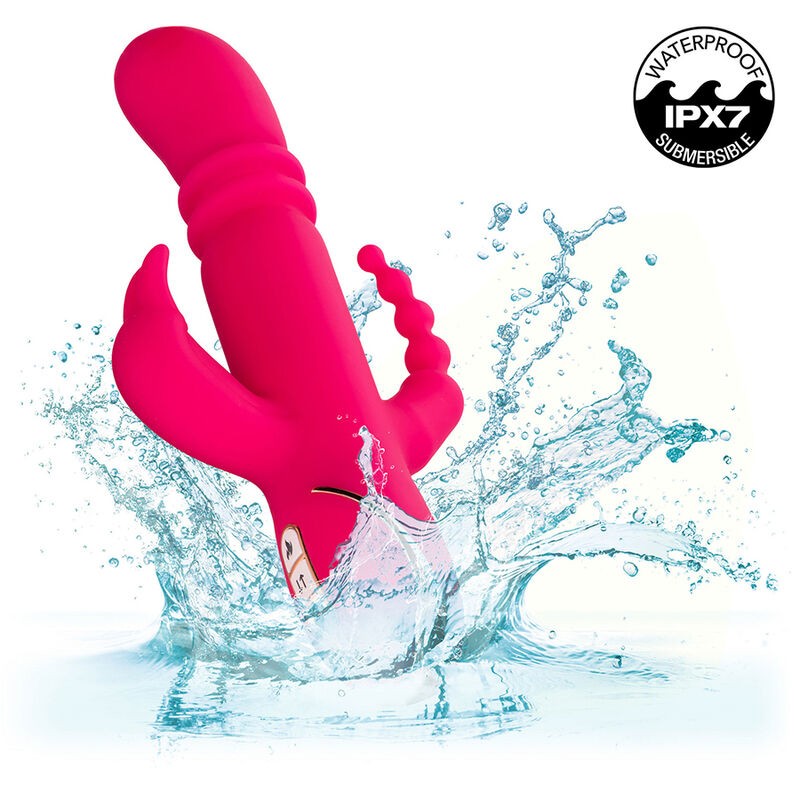 CALEXOTICS - JACK FANTASY TRIPLE HEATED VIBRATOR RABBIT PINK CALEXOTICS - 9