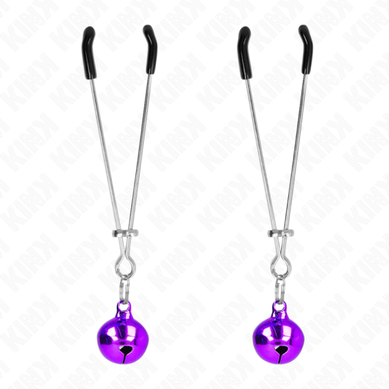 KINK - THIN BELL NIPPLE CLAMPS PURPLE 7 CM KINK NIPPLE GRIP - 1