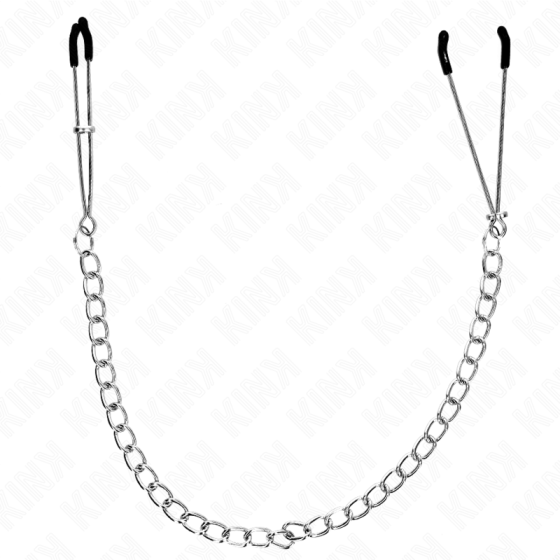 KINK - THIN NIPPLE CLAMPS WITH THICK CHAIN 30 CM KINK NIPPLE GRIP - 1