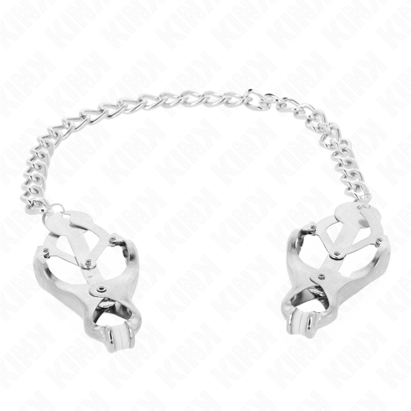 KINK - JAPANESE CLOVER NIPPLE CLAMPS WITH CHAIN SILVER 30 CM KINK NIPPLE GRIP - 2