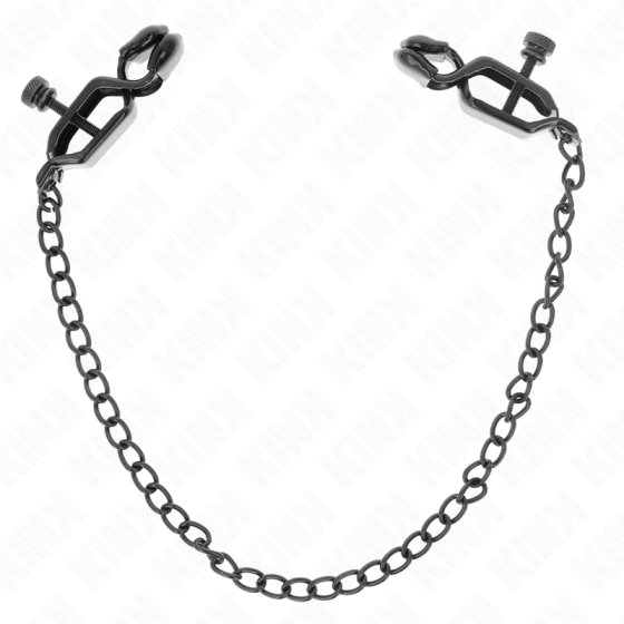 KINK - FLAT CHAIN NIPPLE CLAMPS BLACK 30 CM KINK NIPPLE GRIP - 1