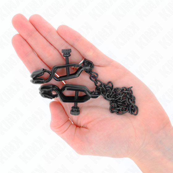 KINK - FLAT CHAIN NIPPLE CLAMPS BLACK 30 CM KINK NIPPLE GRIP - 4